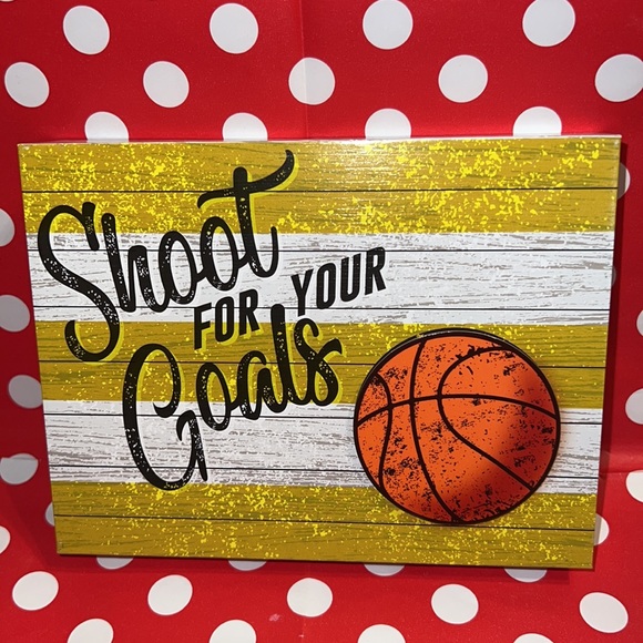 New Set of Four 3D Sports Ball Themed Striped Boxed Shelf Tabletop Decor - Picture 6 of 14